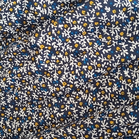 Smocked  Bodice Hudson Gray Blue Floral Sleeveless Maxi Dress - Picture 11 of 14